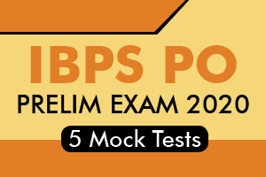 IBPS PO Prelims 2020 - 5 Online Mock Tests 